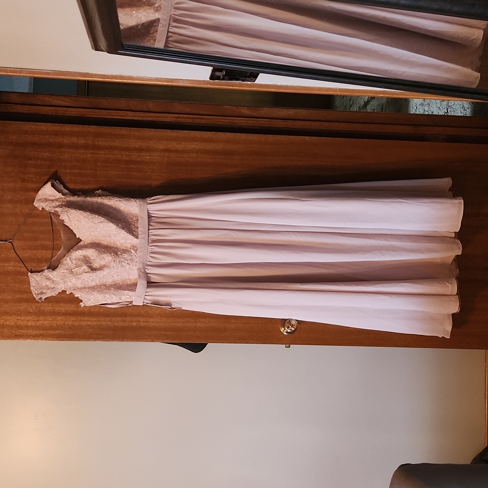 Brand new with tags, dusty rose beautiful gown.